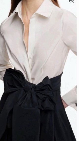 Vestido MIDI blanco y negro Talla 8