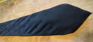Corbata seda negra
