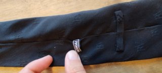 Corbata seda negra