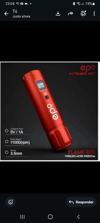 Máquina Tatuar GT PEN EP9 Inalámbrica AVA