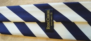 Corbata René Chagal Rayas Azul y Blanco