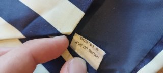 Corbata René Chagal Rayas Azul y Blanco
