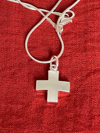 Colgante Cruz Griega Plata 925