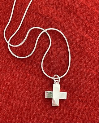 Colgante Cruz Griega Plata 925