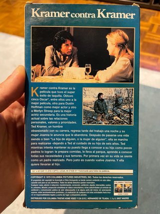 Kramer contra Kramer VHS
