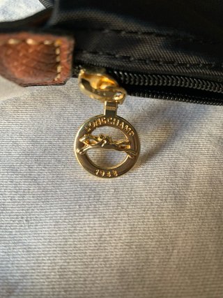 Bolso Longchamp Le Pliage Negro y Marrón