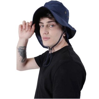Gorro Pescador Azul con Protección Nuca | Sombrero