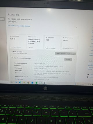 Ordenador HP Pavilion Negro y Verde