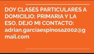 DOY CLASES PARTICULARES