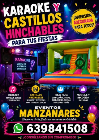 bodas, bautizos comuniones etc.sonido, castillos