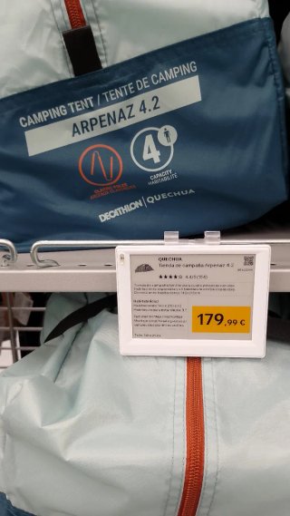 Tienda de campaña familiar