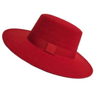 Sombrero Cordobés Fieltro Rojo Talla 58/59 Unisex