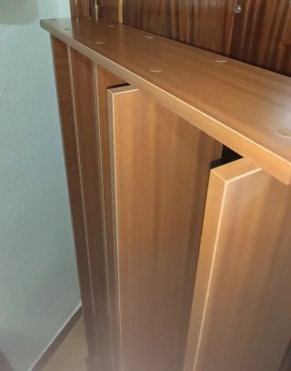 Estantería de madera marrón 143x70x19 cm