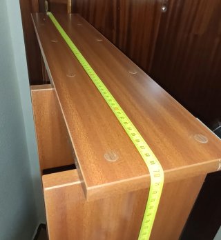 Estantería de madera marrón 143x70x19 cm