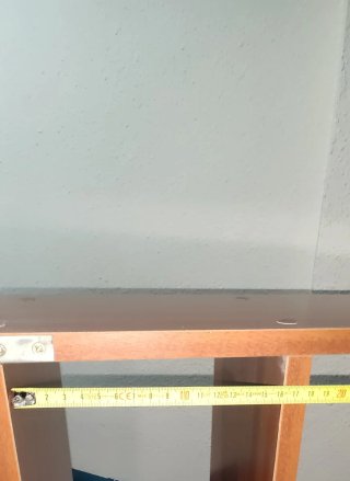 Estantería de madera marrón 143x70x19 cm