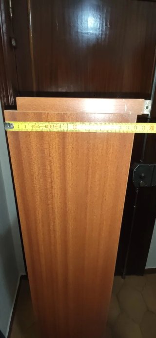 Estantería de madera marrón 143x70x19 cm