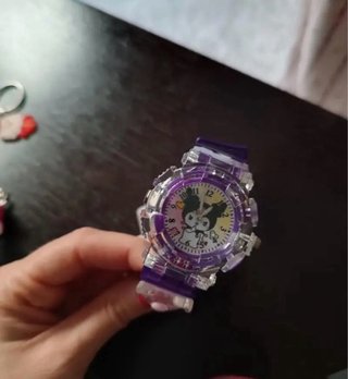 Reloj Kuromi Sanrio Niña Nuevo con Luz