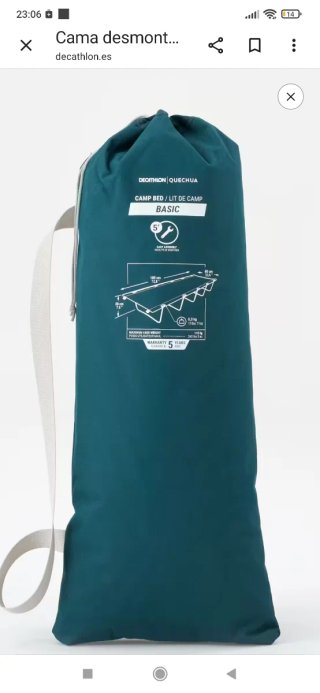 Kit Camping: Tienda, Mochila y Cama Portátil