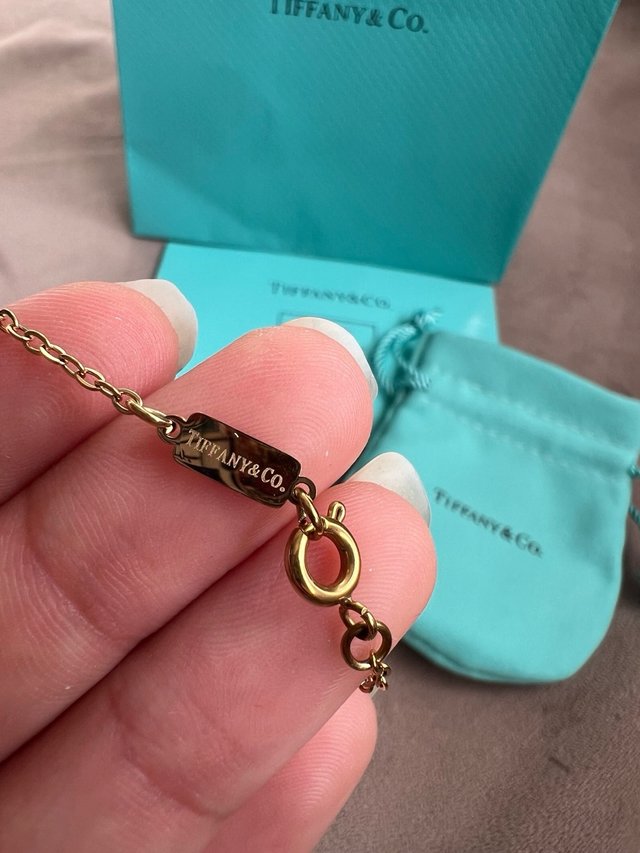 Collar Tiffany & Co. Corazón Dorado Nuevo