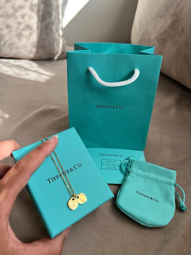 Collar Tiffany & Co. Corazón Dorado Nuevo