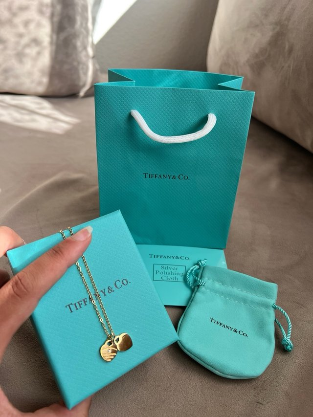 Collar Tiffany & Co. Corazón Dorado Nuevo