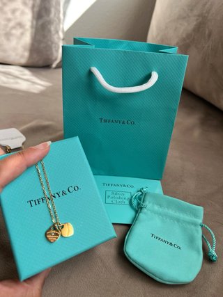 Collar Tiffany & Co. Corazón Dorado Nuevo