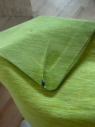 Tavolo in vetro e pietra (marmo) beige