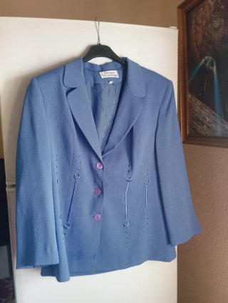 Chaqueta azul Imagen Femenina