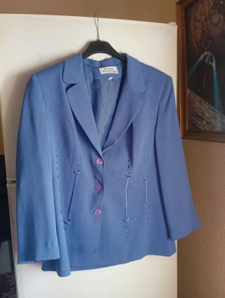 Chaqueta azul Imagen Femenina