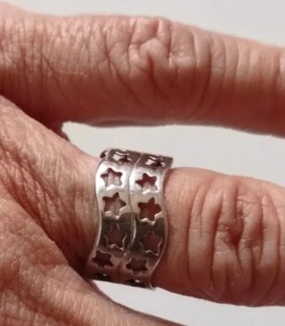 Anillos Aros Plata de Ley Ajustables