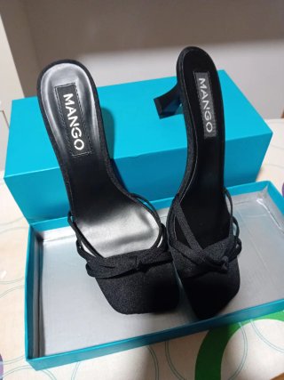 Sandalias Mango Negras Talla 37
