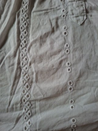 Vestido blanco camisero S