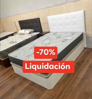 Canapé y colchón -70% Liquidación