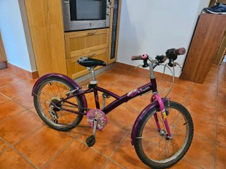 Bicicleta infantil B'Twin 20 con cambios