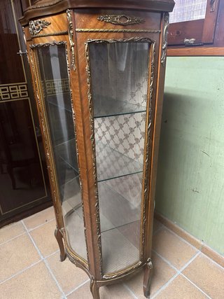 Vitrina Antigua Estilo Francés Luis XV