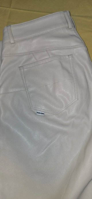 Pantalón Salsa Jeans efecto piel crema Talla XL