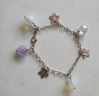 Pulseras Plata de Ley con Abalorios