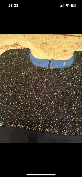 Vestido largo lentejuelas talla 44