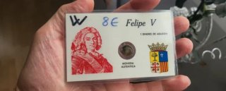 Felipe V 1 Dinero Aragon Moneda Autentica