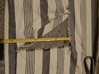 Cama de Baloiço em Tecido com Listras