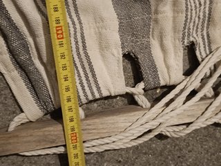 Cama de Baloiço em Tecido com Listras