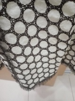 Falda de lunares con tul