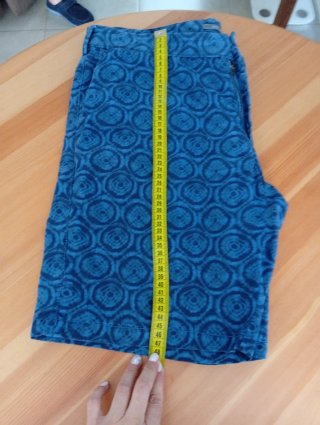 Bermudas Mango Estampadas Azul