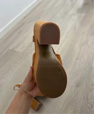 Sandalias de plataforma tacón ancho