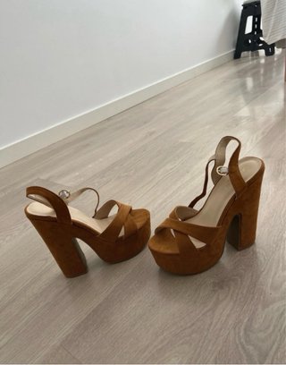 Sandalias de plataforma tacón ancho