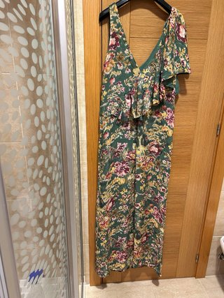 Vestido largo estampado floral