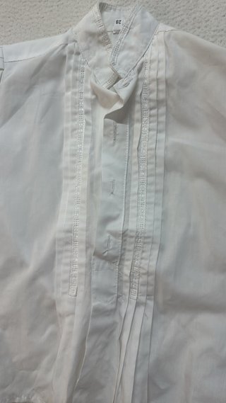 Camisa traje fallero blanca talla 28