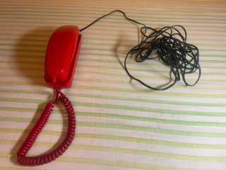 Teléfono Góndola CITESA rojo FUNCIONANDO Vintage