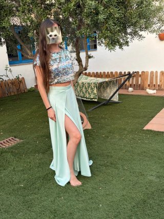 Vestido fiesta HAZEL lentejuelas M/38