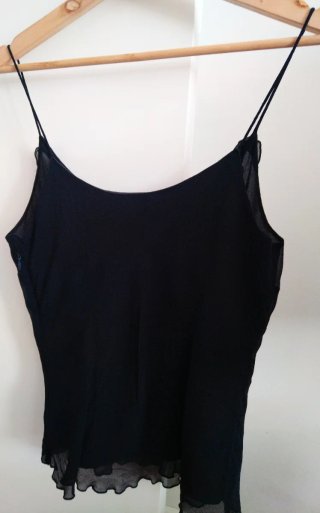 Blusa negra con lentejuelas Talla M